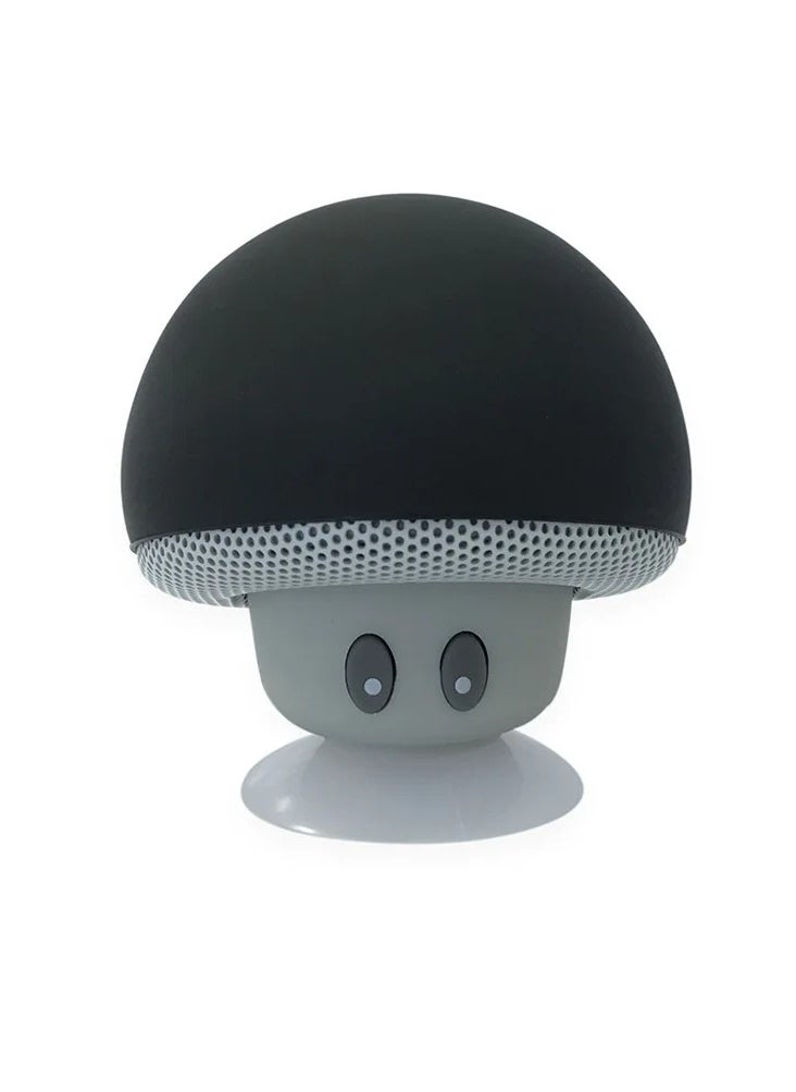 Portable Bluetooth Speaker, High Quality Wireless Mushroom Speaker With Built In Microphone, Noise Cancelation Subwoofer With Suction Cup, Phone USB Speaker For Cycling Picnic Outdoor, (1pc, Black)