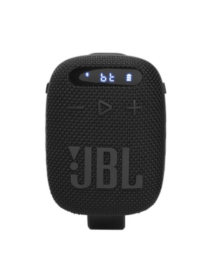 JBL Wind 3 FM Bluetooth Handlebar Speaker, Black Black