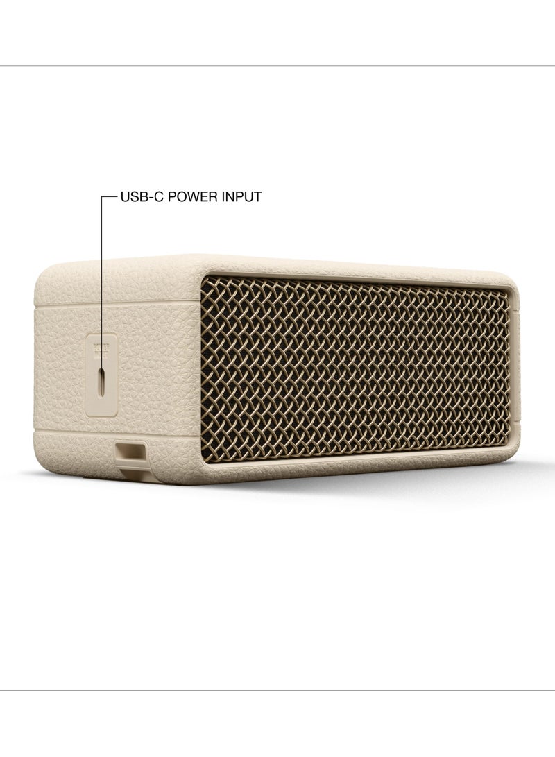 Emberton III Portable Bluetooth Speaker - Water Resistant Wireless Speaker Portable Speaker with 32+ Hours of Playtime - Cream