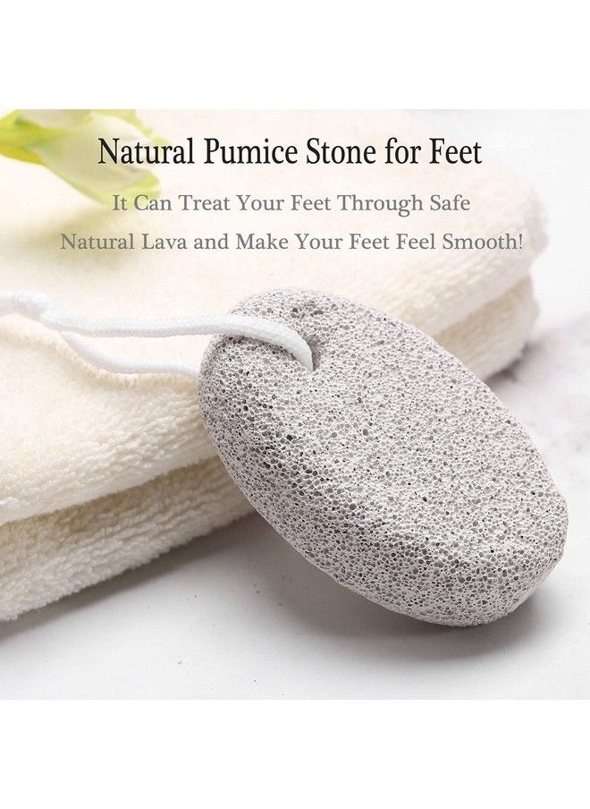 2Pcs Natural Pumice Stone For Feet Hoomboom Lava Pedicure Tools Hard Skin Callus Remover For Men/Women Feet And Hands Natural Foot File Exfoliation To Remove Dead Skin