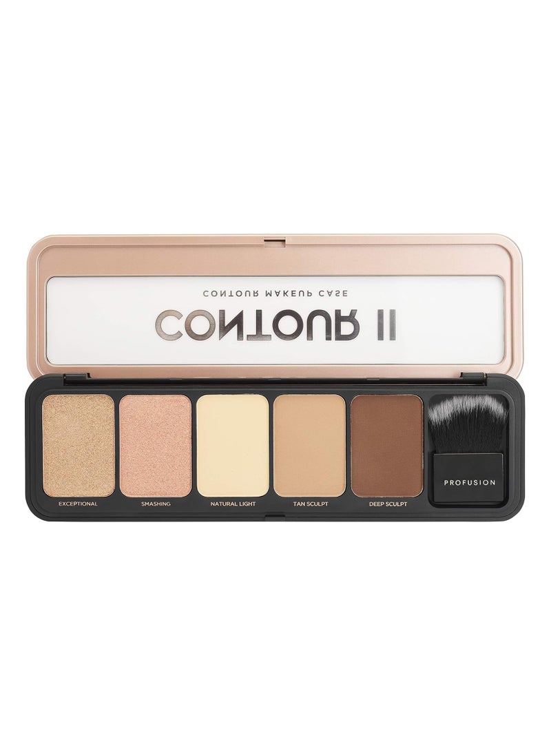 Pro Makeup Case Contour II Medium Dark