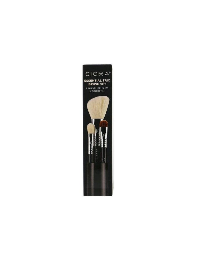 Essential Trio Brush Set- Black