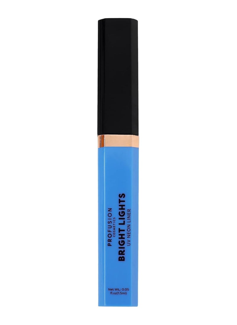 Bright Lights Neon and Pastel Graphic Liners Blue