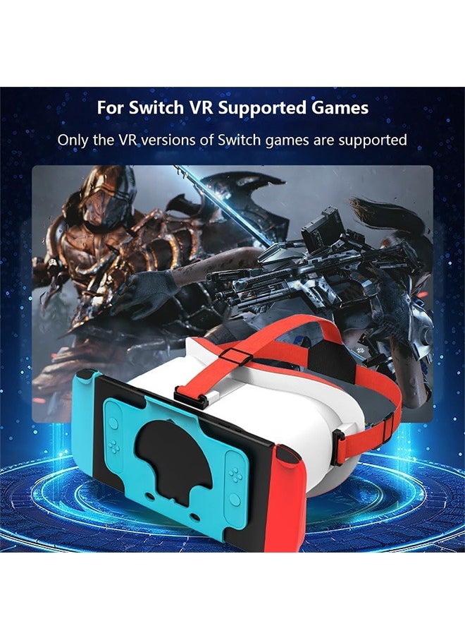 VR Headset for Nintendo Switch & Switch OLED Model, 3D VR Glasses with Adjustable Lens for Virtual Reality Gaming Experience, Switch VR Labo Goggles Headset for Nintendo Switch