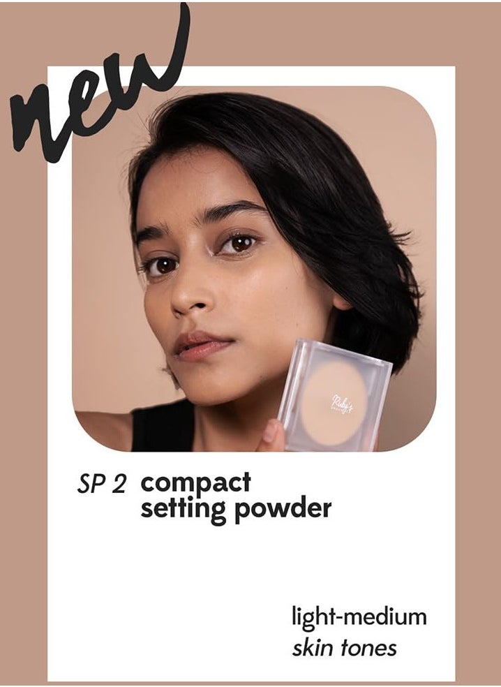 Natural Compact Setting Powder - Poreless With Spf - Shade: Sp2 Beige - 9g