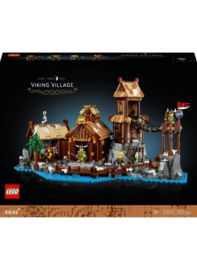 Ideas Viking Village 21343 Building Toy Set (2103 Pieces)