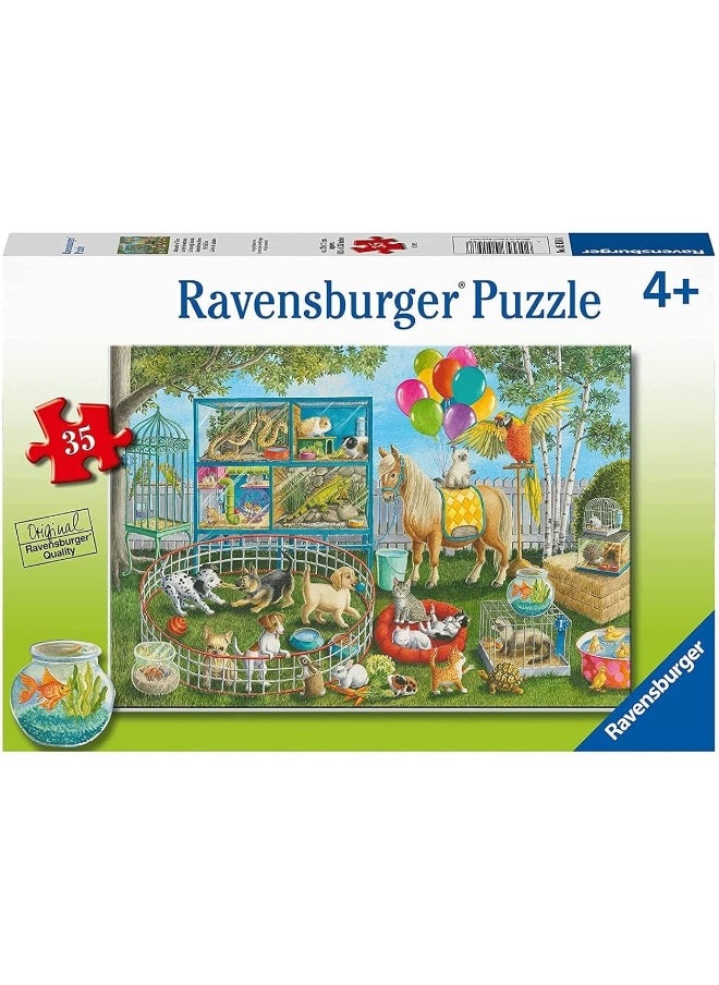 Ravensburger Pet Fair Fun 35 Piece Jigsaw Puzzle for Kids - 05158 - Every Piece is Unique, Pieces Fit Together Perfectly