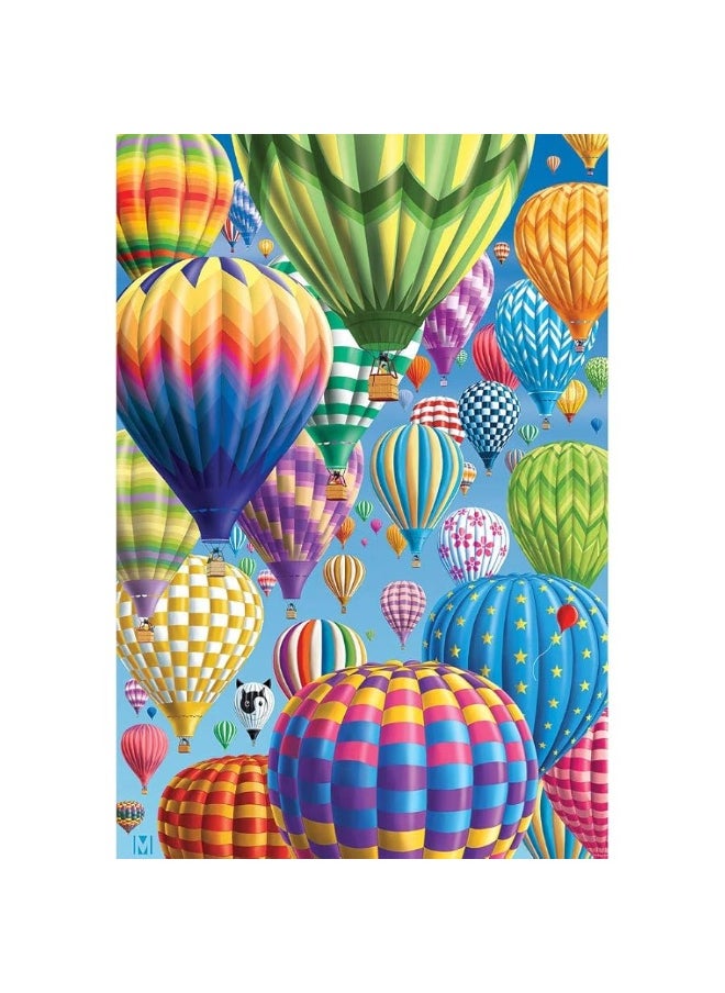 Bits and Pieces  300 Piece Jigsaw Puzzle for Adults 18 x 24  Balloon Festival  300 pc Hot Air Balloon Collage Jigsaw by Artist Michael David Ward