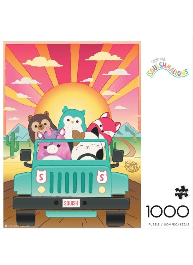 Buffalo Games - Squishmallows - Road Trip - 1000 Piece Jigsaw Puzzle for Adults Challenging Puzzle Perfect for Game Nights - 1000 Piece Finished Size is 26.75 x 19.75