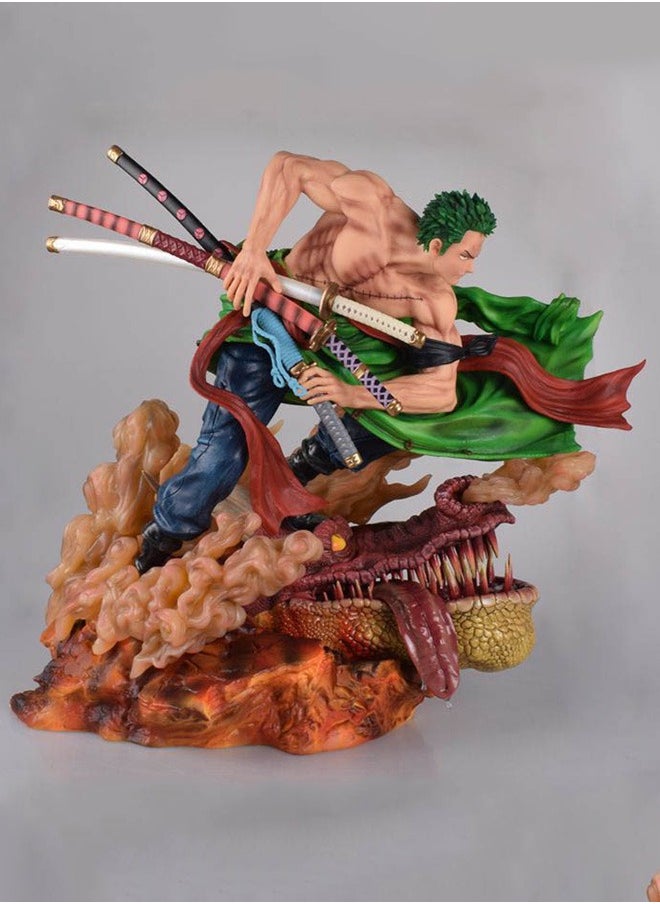 One Piece Sauron, a sword, lion song anime hand -run peripheral model statue ornament