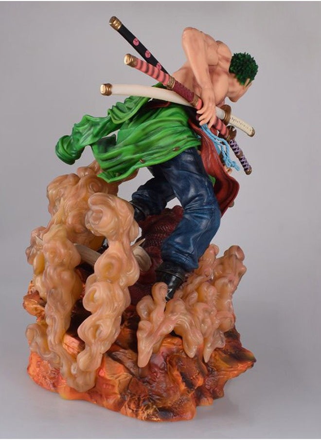 One Piece Sauron, a sword, lion song anime hand -run peripheral model statue ornament