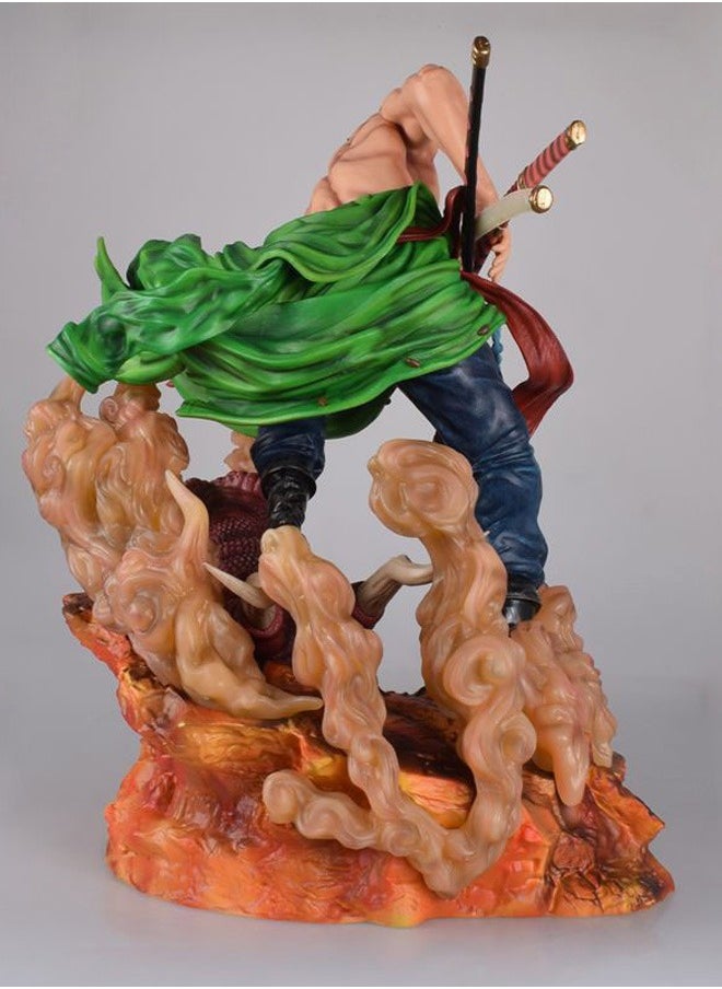 One Piece Sauron, a sword, lion song anime hand -run peripheral model statue ornament