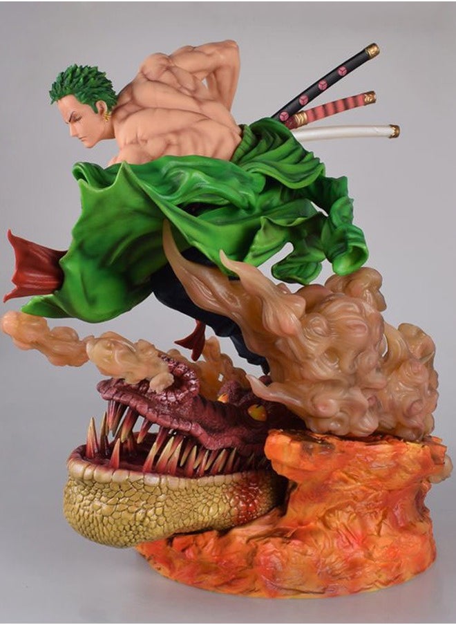 One Piece Sauron, a sword, lion song anime hand -run peripheral model statue ornament