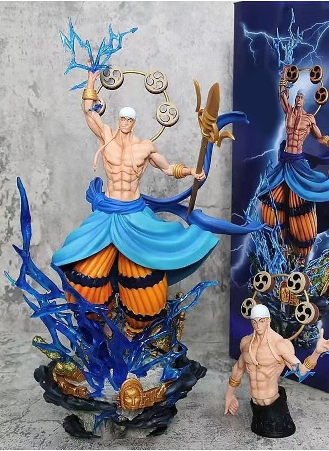 One Piece Enu Ling Thunder Fruit Anime Hands Surrounding Model Statue Swing