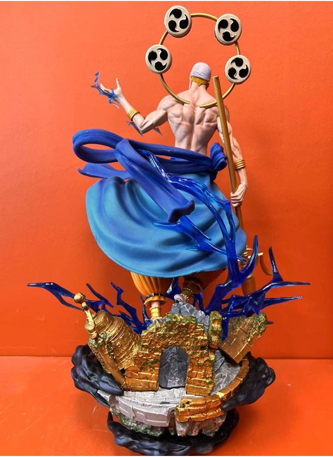 One Piece Enu Ling Thunder Fruit Anime Hands Surrounding Model Statue Swing