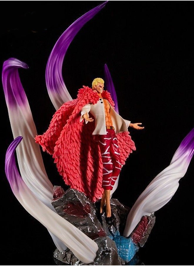 One Piece Seven Warlords of the Sea Doflamingo Anime Peripheral Figure Statue Model Ornaments