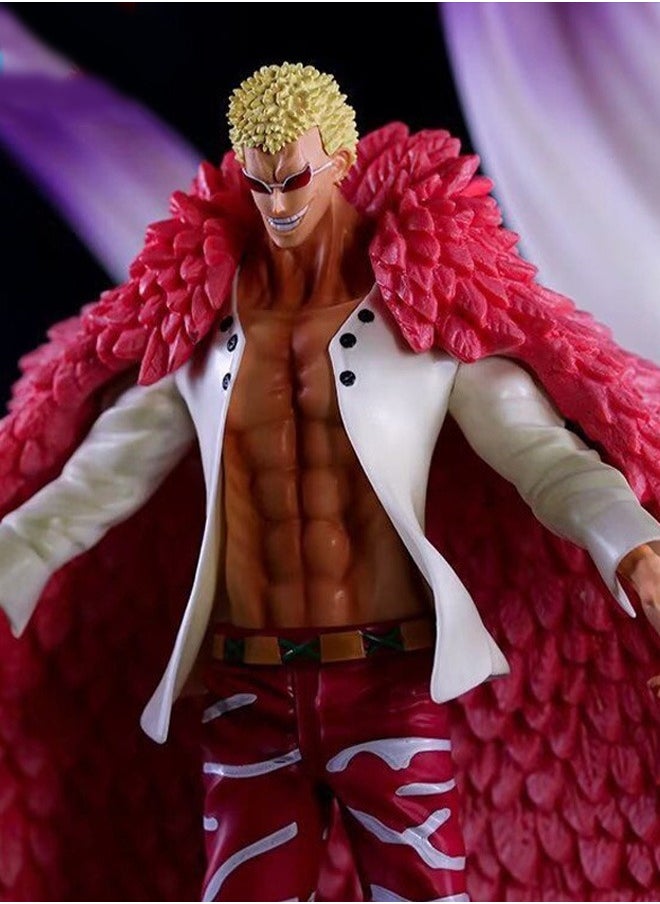 One Piece Seven Warlords of the Sea Doflamingo Anime Peripheral Figure Statue Model Ornaments