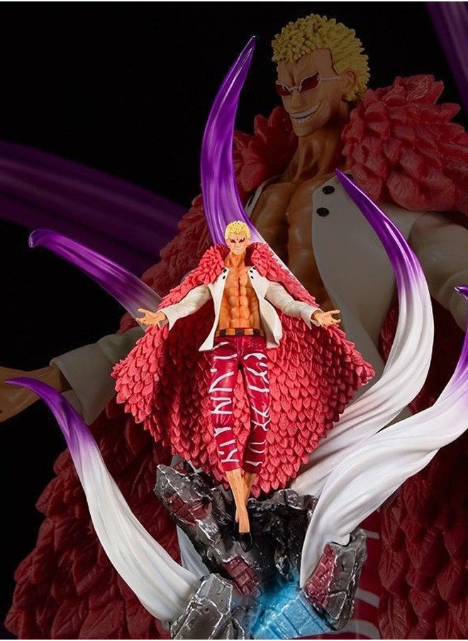 One Piece Seven Warlords of the Sea Doflamingo Anime Peripheral Figure Statue Model Ornaments