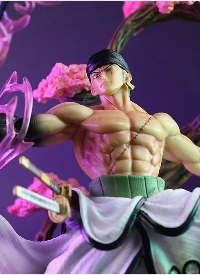 One Piece and the Country of Wind Zoro Anime Around Figure Statue Model Ornaments