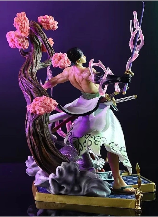 One Piece and the Country of Wind Zoro Anime Around Figure Statue Model Ornaments