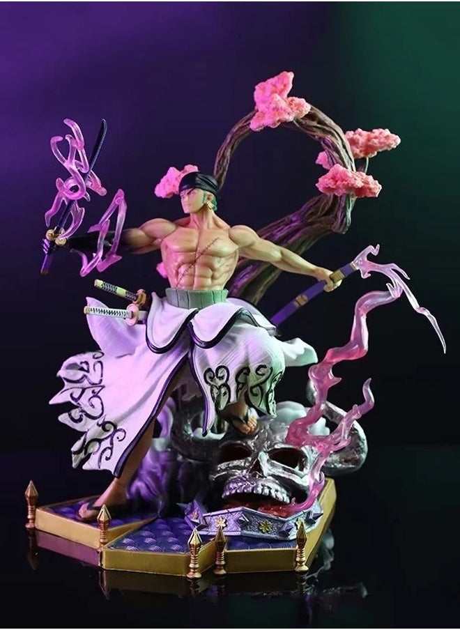 One Piece and the Country of Wind Zoro Anime Around Figure Statue Model Ornaments