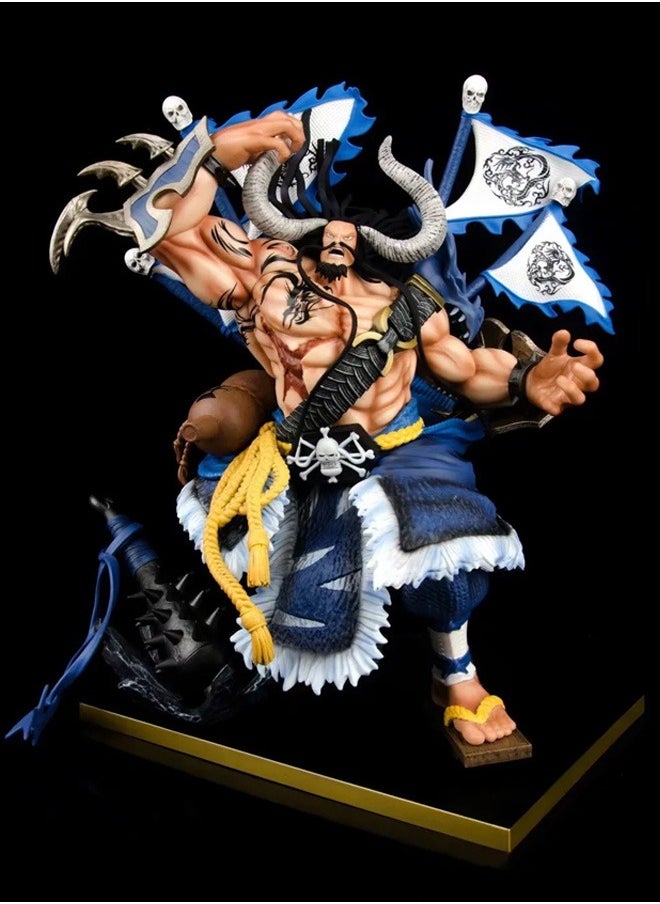 One Piece Figure Four Emperors Armed Kaido Anime Peripheral Figure Model Statue Ornaments