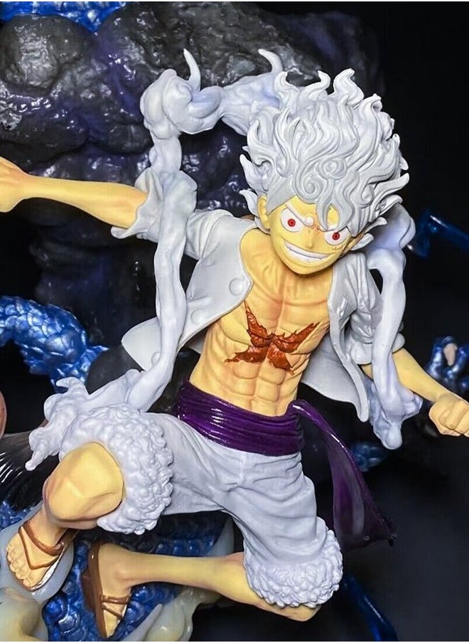 One Piece figure Nika Luffy VS Kaido anime surrounding figure statue model ornaments