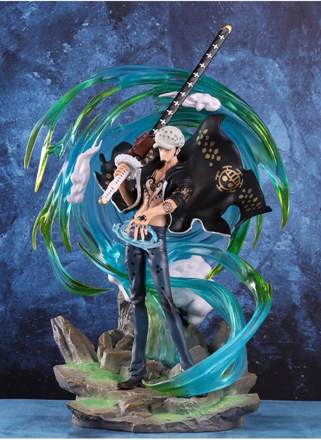 One Piece Figure Seven Warlords of the Sea Phantom Law Anime Peripheral Figure Statue Model Ornaments