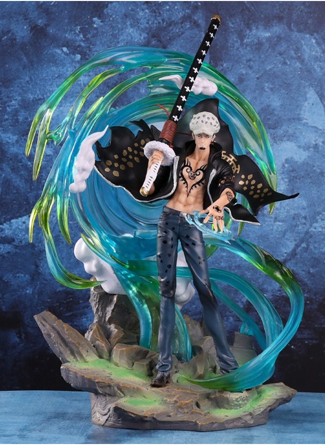 One Piece Figure Seven Warlords of the Sea Phantom Law Anime Peripheral Figure Statue Model Ornaments