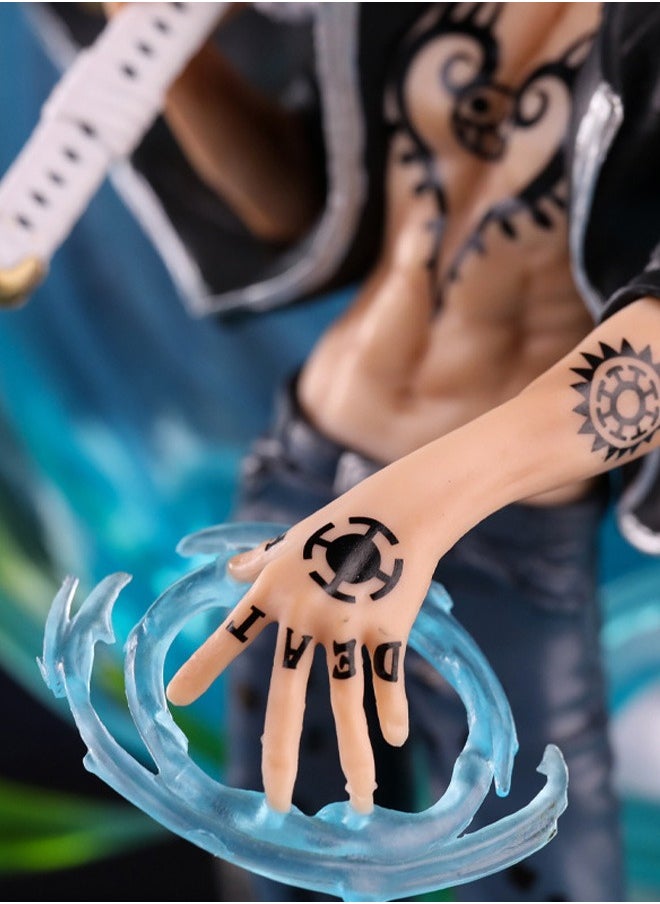 One Piece Figure Seven Warlords of the Sea Phantom Law Anime Peripheral Figure Statue Model Ornaments