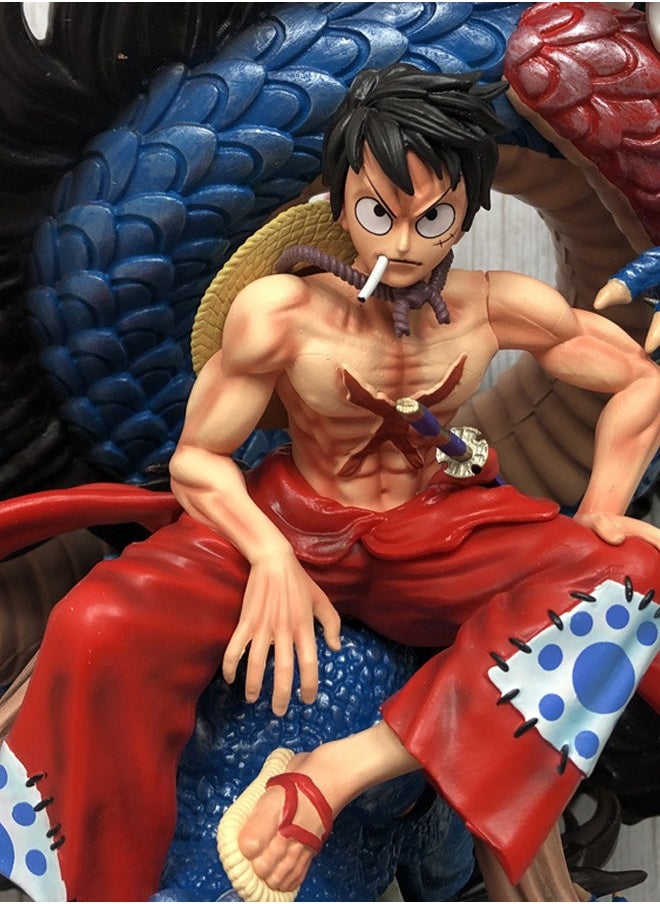 Luffy Kaido base anime surrounding figure statue model ornaments