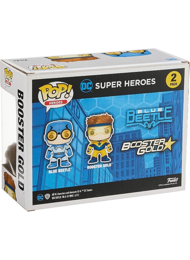 Funko Pop! Heroes: Blue Beetle & Booster Gold Vinyl Figures 2-Pack