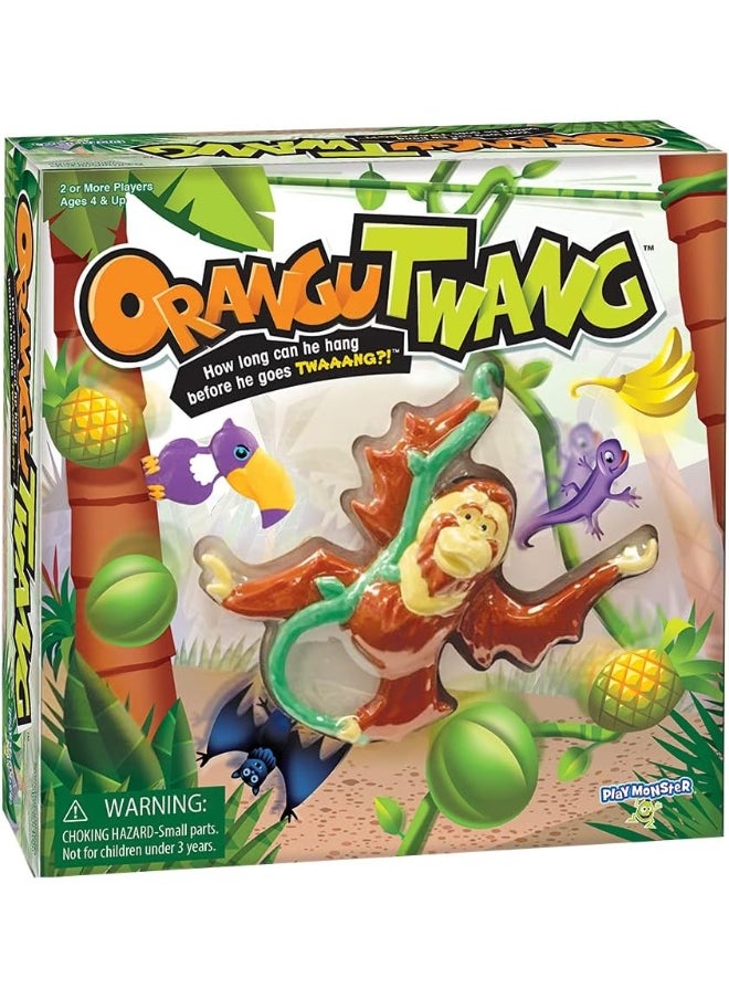 Orangutwang Kids Game - How Long Can He Hang Before He Goes Twaaang?!