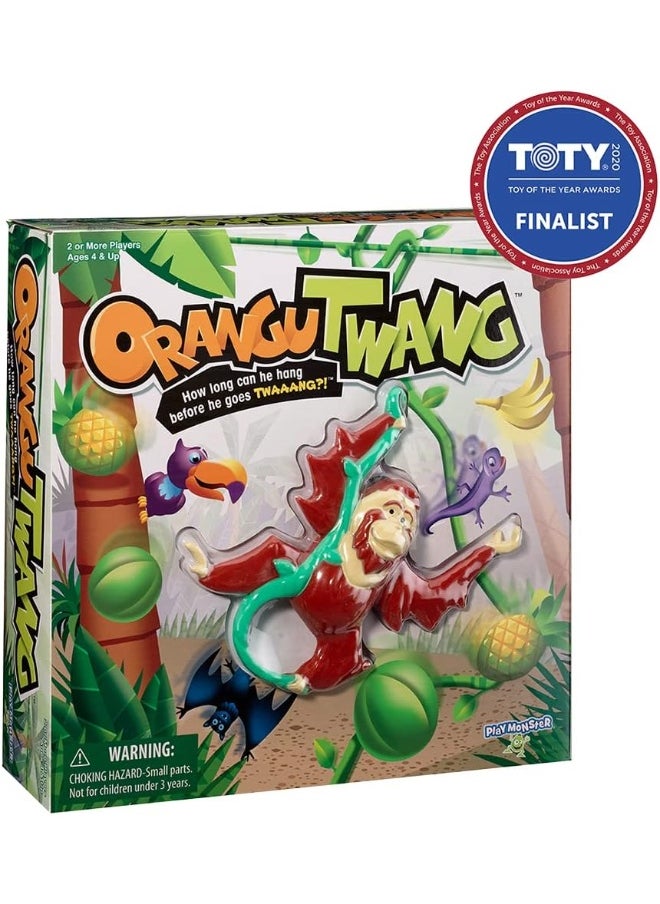 Orangutwang Kids Game - How Long Can He Hang Before He Goes Twaaang?!