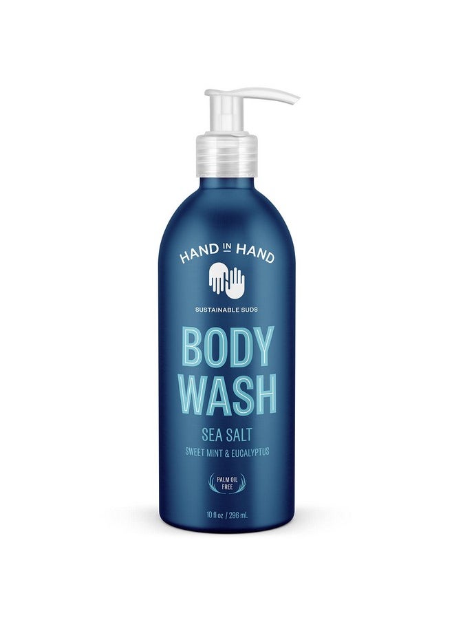 Body Wash Gentle Cleanser For All Skin Types 10 Fl Oz Sweet Mint & Eucalyptus Sea Salt Scent 2 Pack