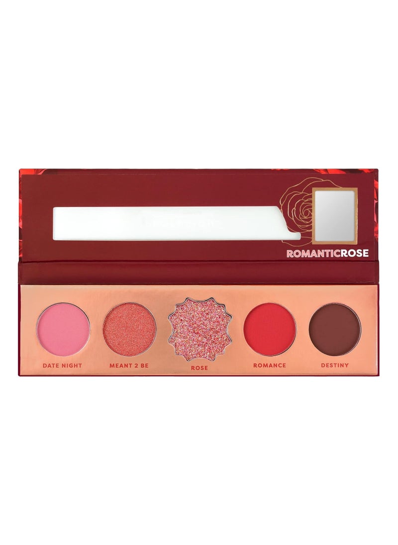 Blooming Hues 5 Shade Eyeshadow Palette Red