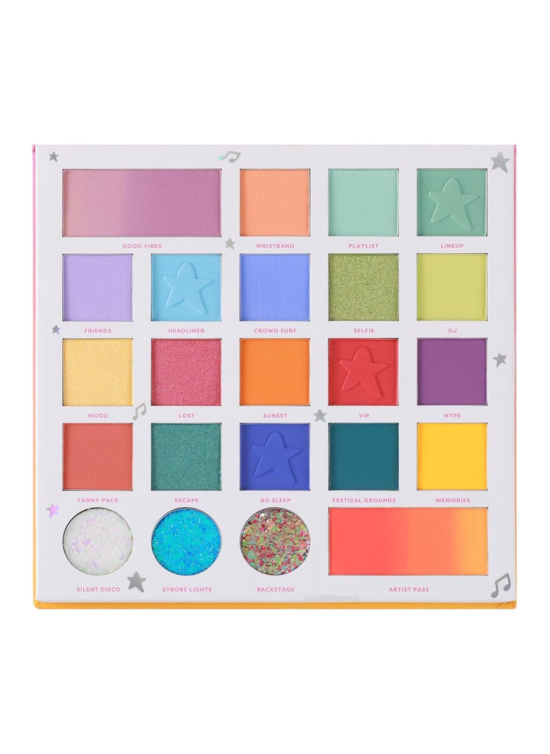 It's A Vibe Mainstage 23 Shade Eyeshadow Palette Raise Your Makeup Style With Pigmented Eyeshadows Vibrant Colors and Smooth Finish