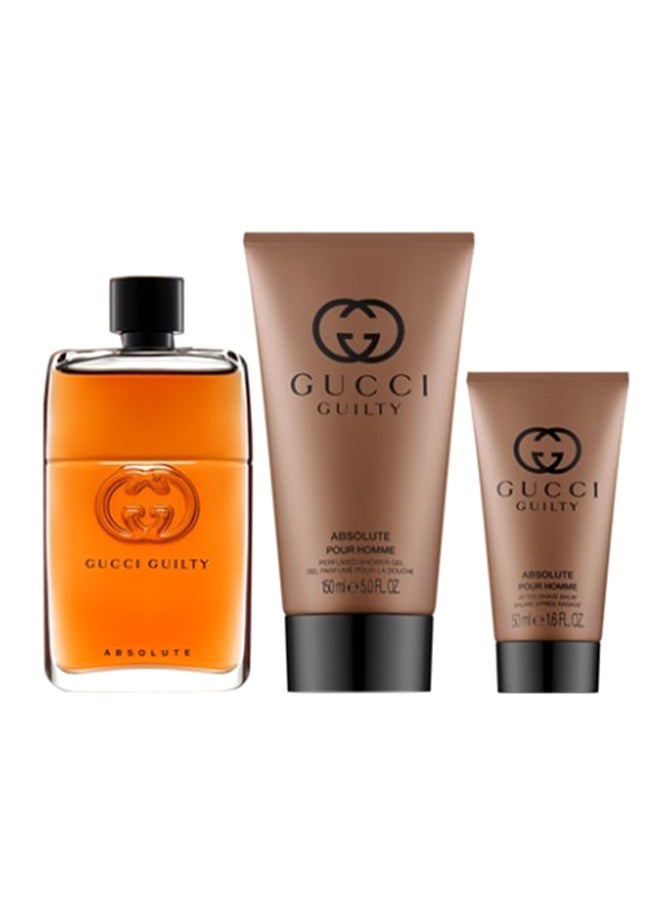 3 Piece Gucci Guilty Absolute Pour Homme Set