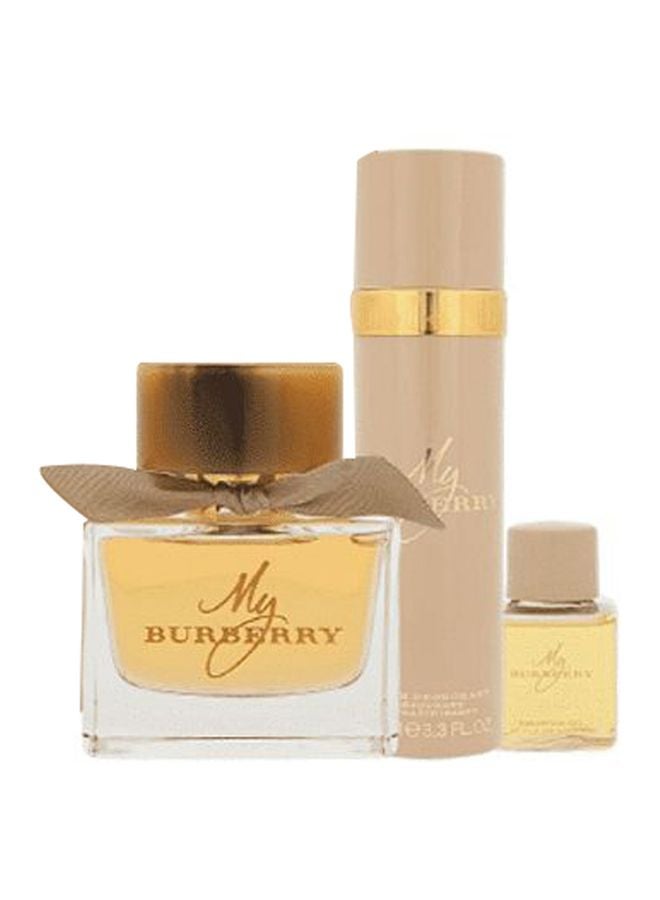 3-Piece My Burberry Gift Set EDP 90, Deodorant Spray 100, Shower Oil 30ml