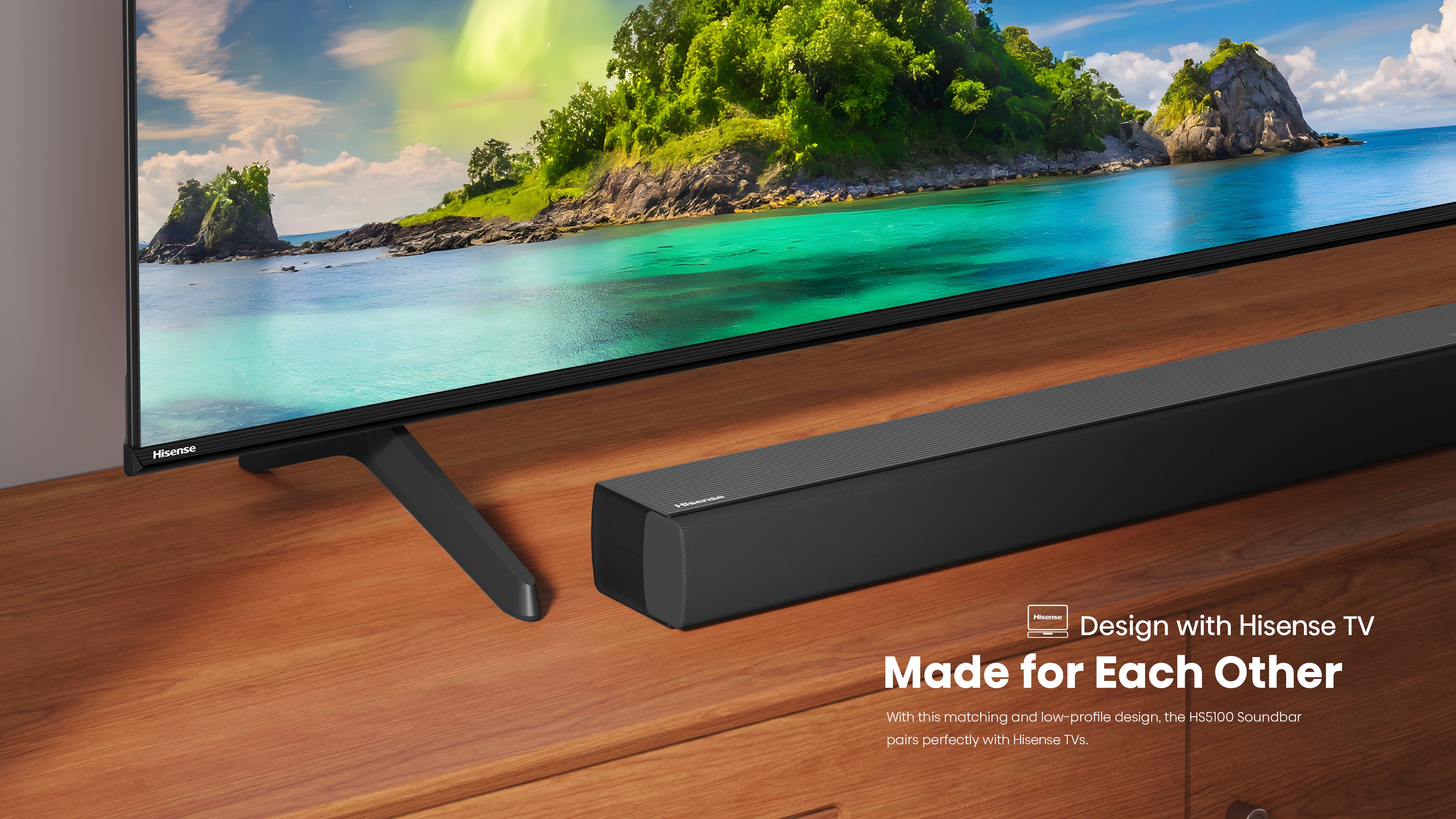 5.1 Channel Soundbar With 6.5-inch Wireless Subwoofer, 540W Max Audio Power, 5.3 Wireless Bluetooth, Powered By DTS Virtual:X, Ezplay,Tvmode, HDMI ARC/Optical/AUX/USB HS5100 Black