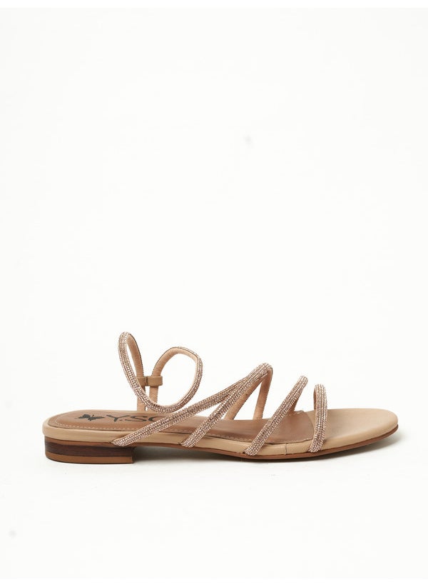 Y.SO Ladies Flat Sandals Rose Gold | Made In India