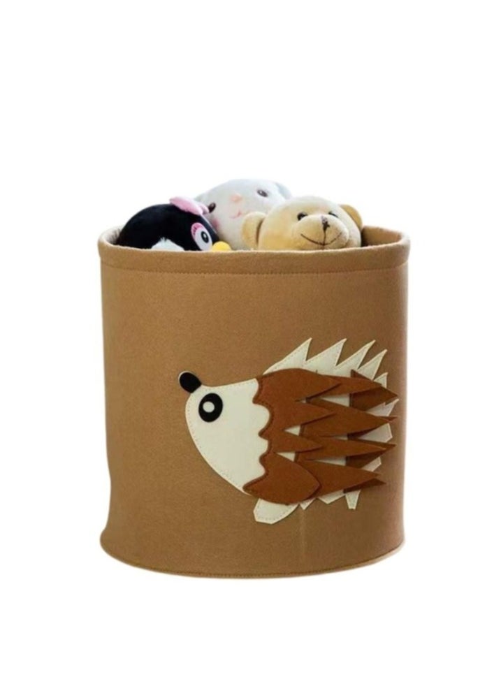 Kids Toy Storage Basket, Large Capacity Felt Storage Bucket, Washable Dirty Clothes Storage Basket, Laundry Basket,