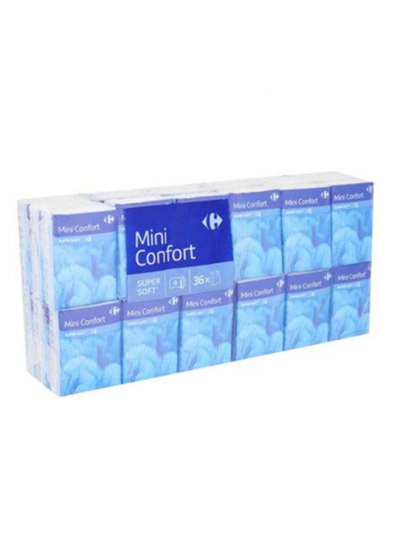 Mini Comfort Super Soft Tissues 36 Sheets Pack of 9