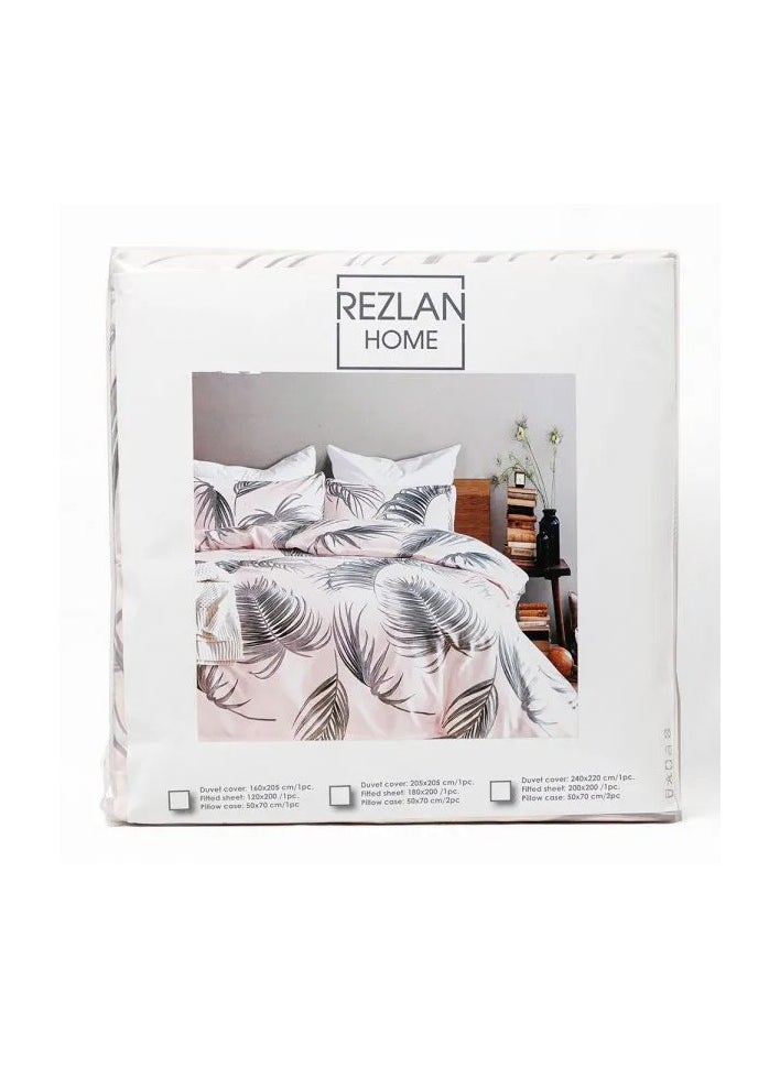 Dubai Palms Duvet Cover Set - Fits Queen, Double, and Full Beds (4 Pieces): 1X Duvet Cover 205x205cm, 1X Fitted Sheet 180x200cm + 30cm, 2X Pillowcases 50x75cm