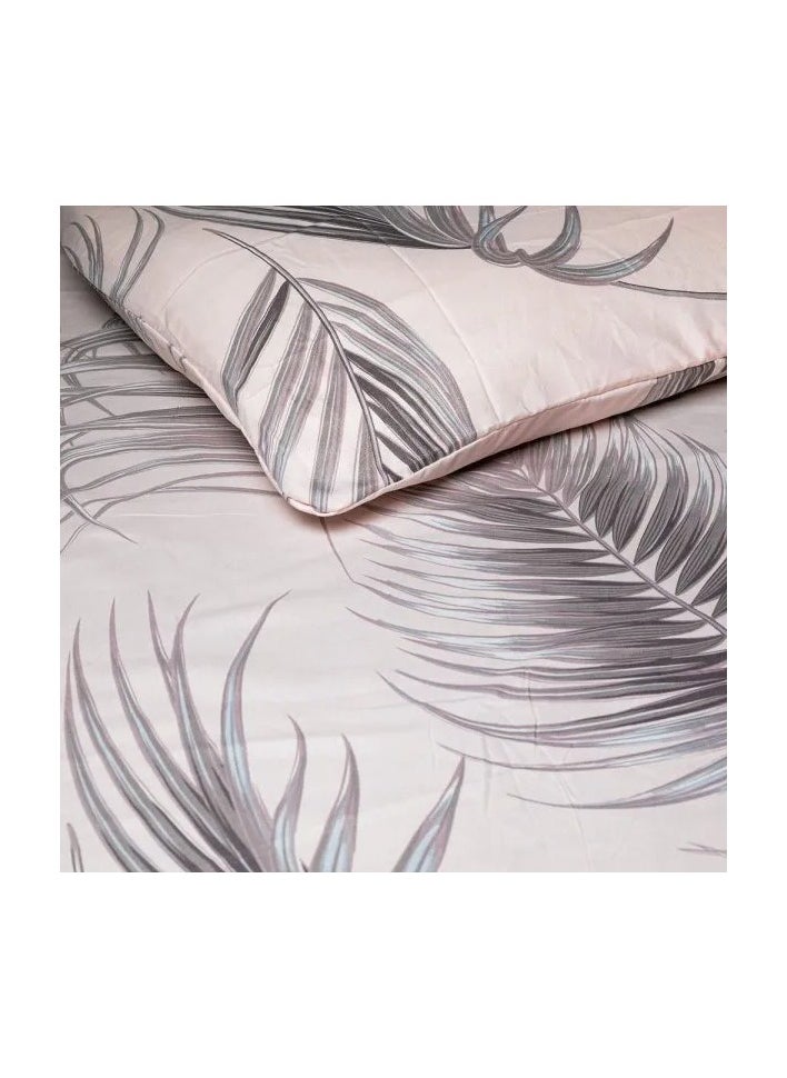 Dubai Palms Duvet Cover Set - Fits Queen, Double, and Full Beds (4 Pieces): 1X Duvet Cover 205x205cm, 1X Fitted Sheet 180x200cm + 30cm, 2X Pillowcases 50x75cm