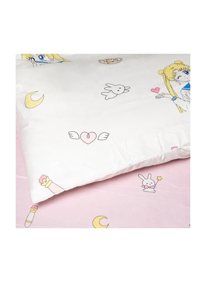 Sweety Duvet Cover Set – Single Size 3-Piece Bedding Set: 1X Duvet Cover 160x205cm, 1X Fitted Sheet 120x200cm + 30cm, 1X Pillowcase 50x75cm