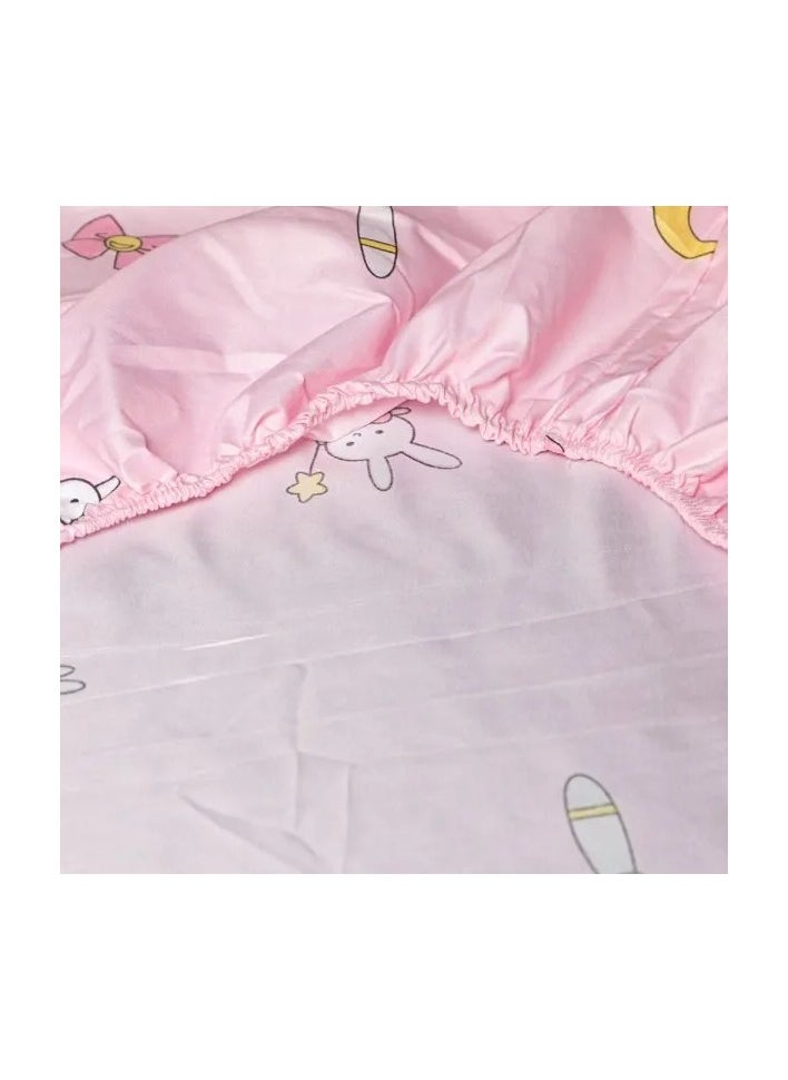 Sweety Duvet Cover Set – Single Size 3-Piece Bedding Set: 1X Duvet Cover 160x205cm, 1X Fitted Sheet 120x200cm + 30cm, 1X Pillowcase 50x75cm