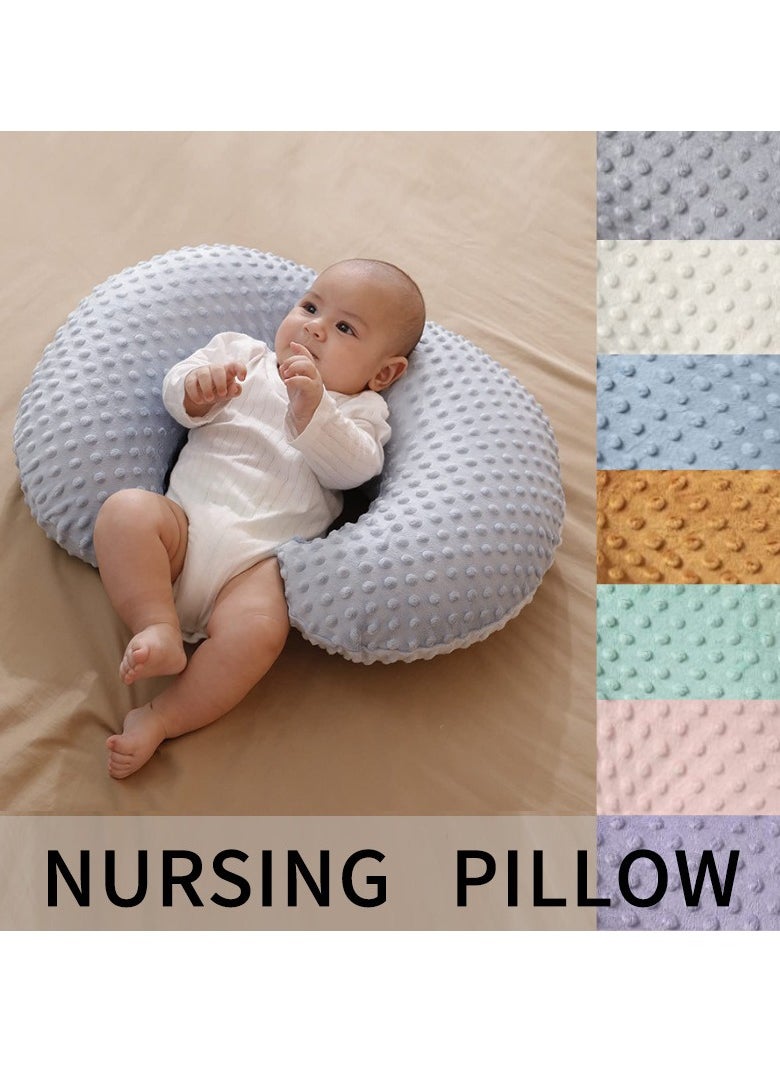 Nursing Pillow Small Baby Pillow 100% Cotton Nursing Pillow with Removable and Washable Cover Breastfeeding Pillow