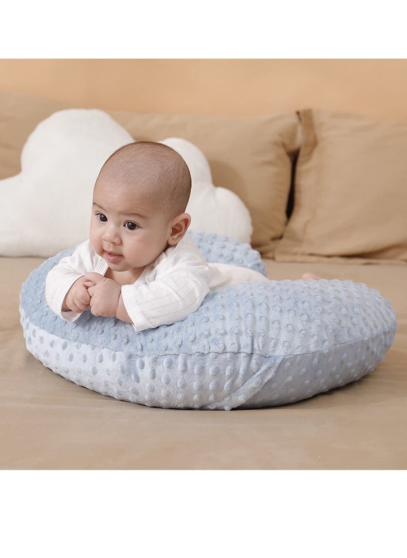 Nursing Pillow Small Baby Pillow 100% Cotton Nursing Pillow with Removable and Washable Cover Breastfeeding Pillow