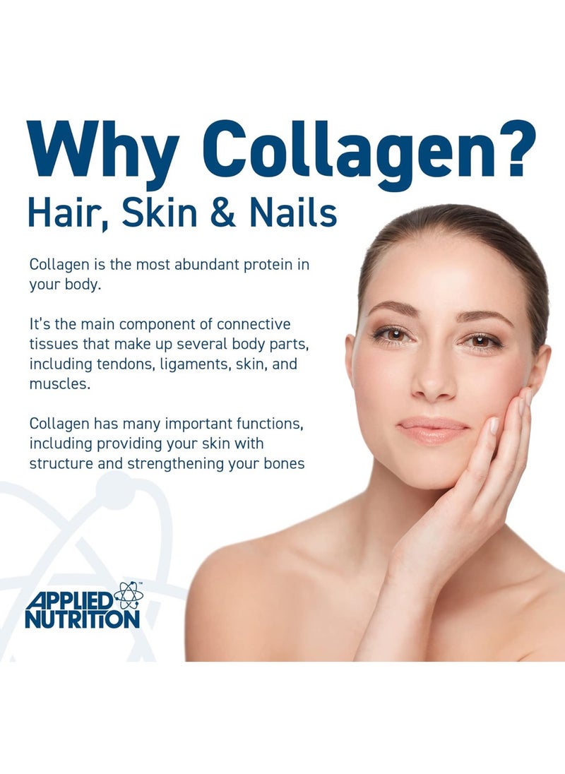 Marine Collagen Powder, Skin Hair Nails Strawberry & Raspberry 300g